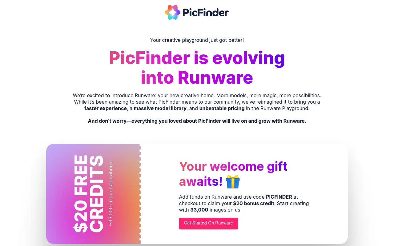 Náhled nástroje PicFinder