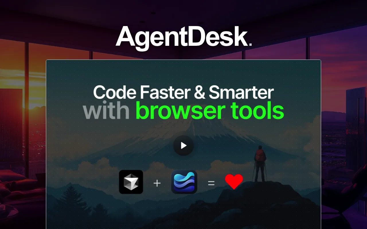 Náhled nástroje AgentDesk
