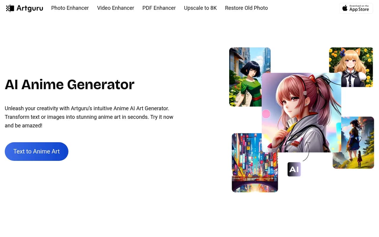 Náhled nástroje Anime Generator by Artguru