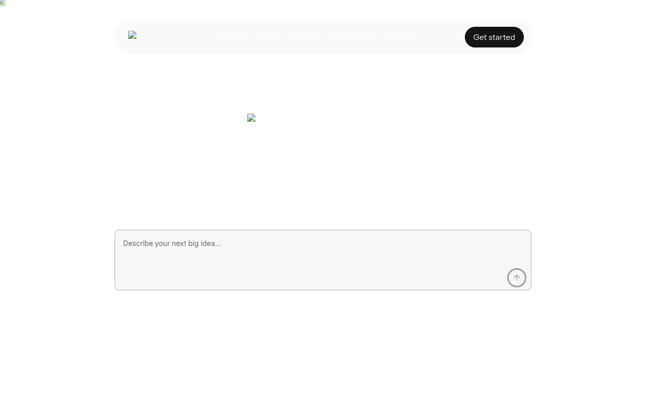 Náhled nástroje Anything - AI App Builder