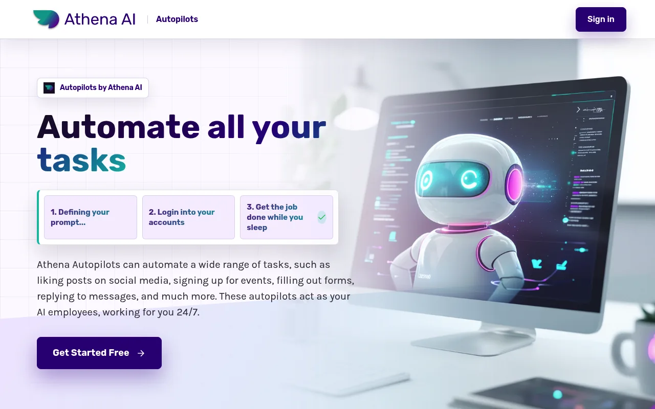 Náhled nástroje Autopilots by Athena AI