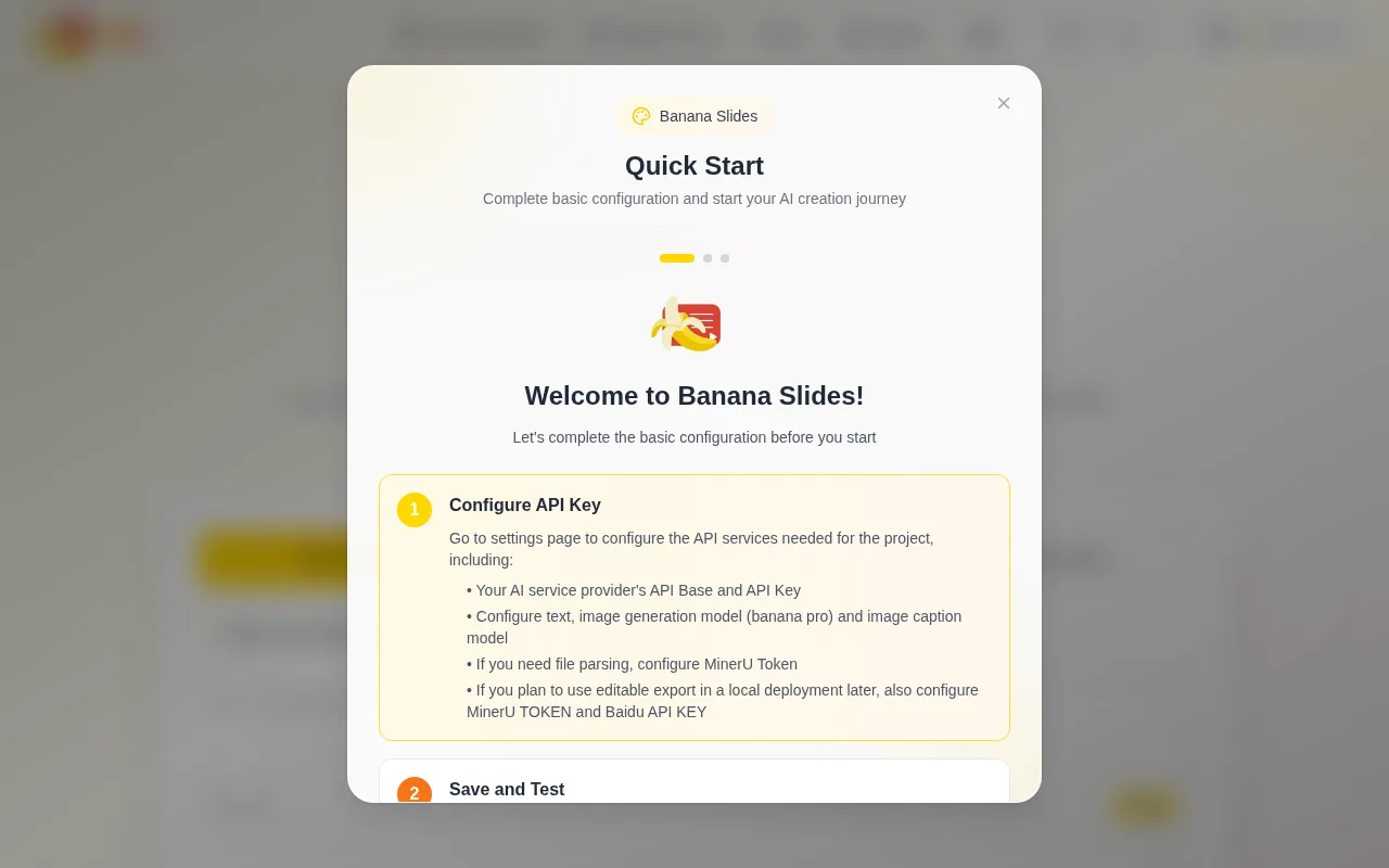 Náhled nástroje banana-slides