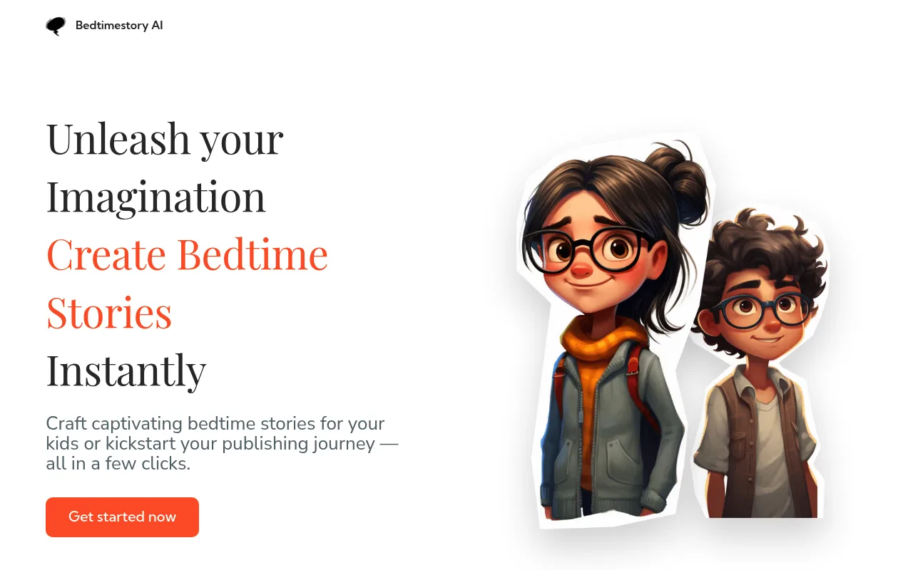 Náhled nástroje BedtimeStory AI
