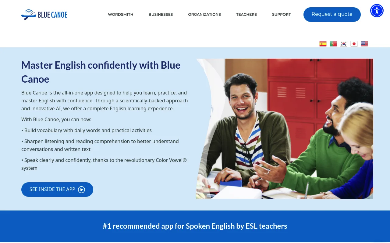 Náhled nástroje Blue Canoe Learning