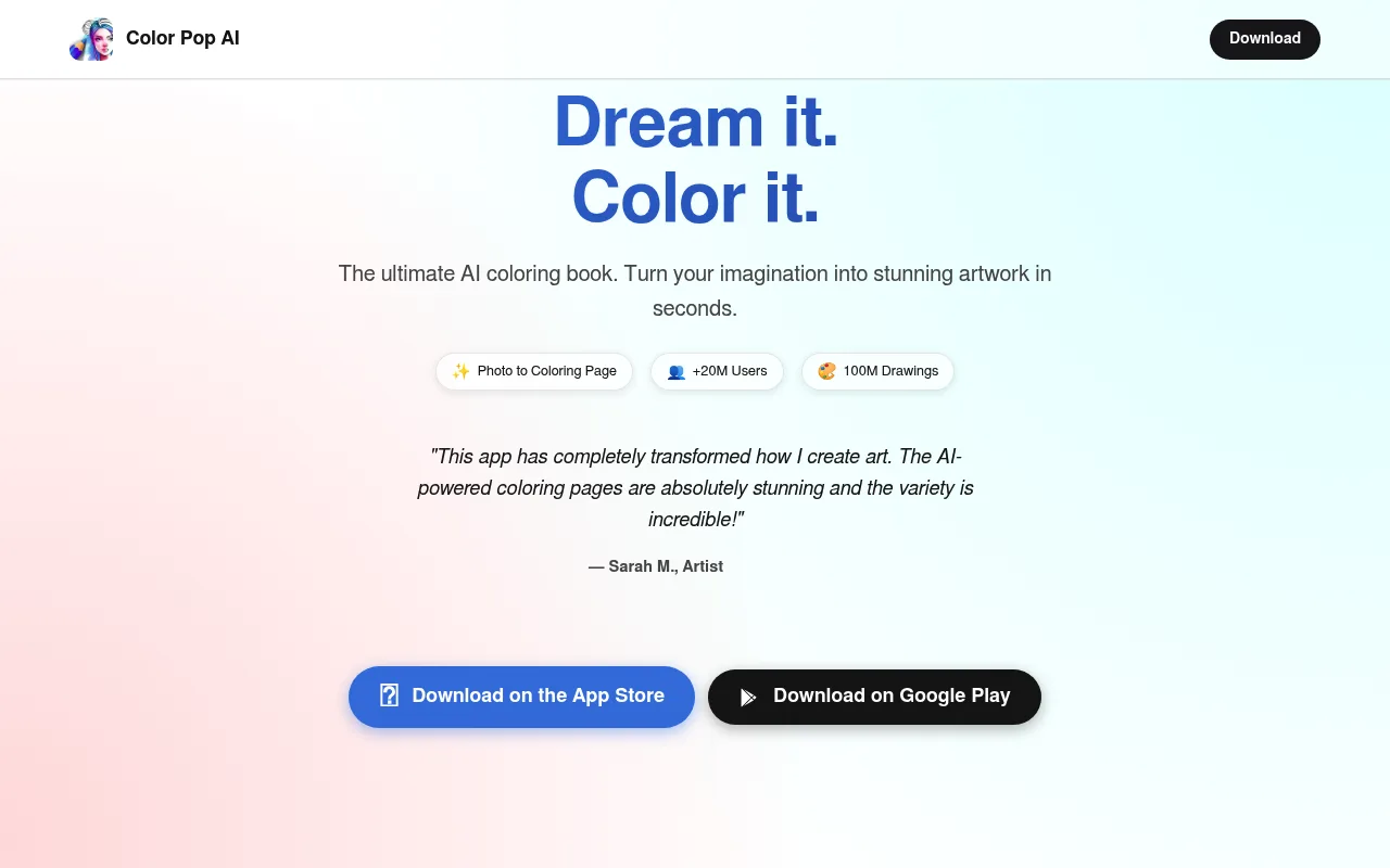 Náhled nástroje Color Pop AI