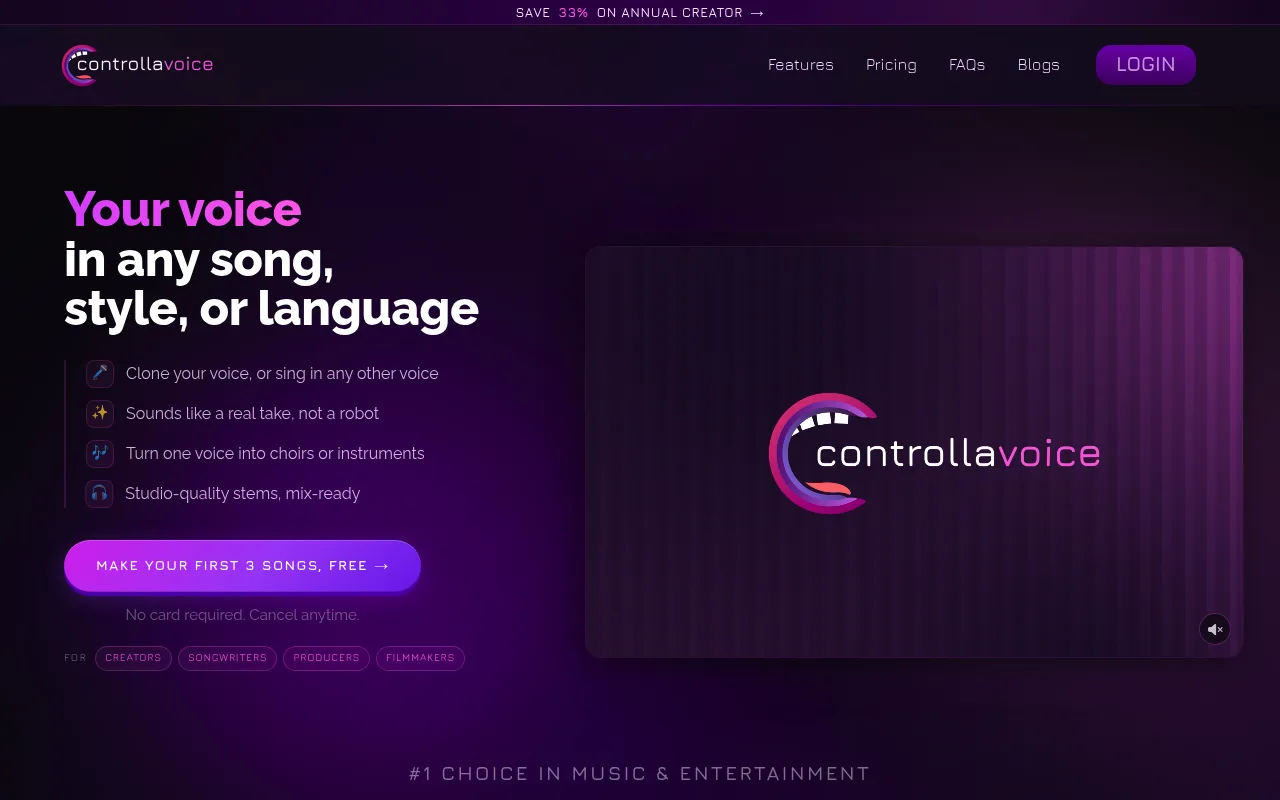 Náhled nástroje Controlla Voice