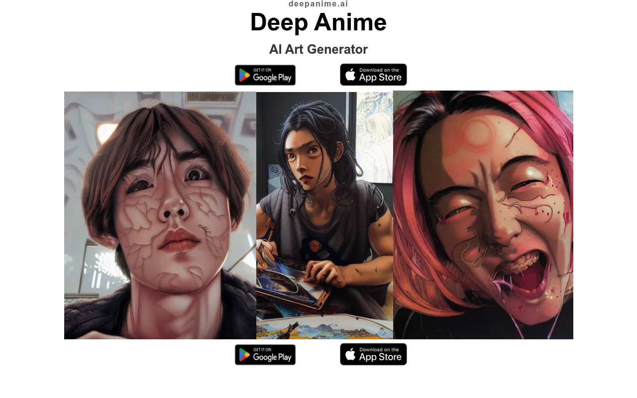 Náhled nástroje Deep Anime