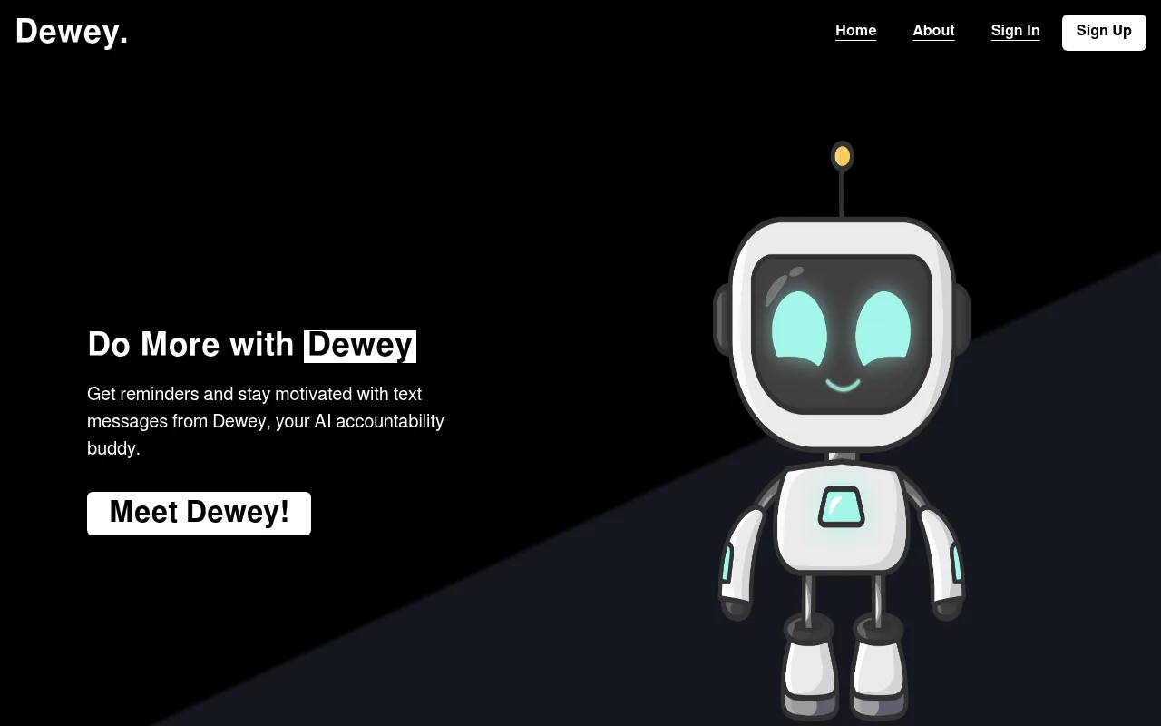 Náhled nástroje Dewey: Your new accountability buddy