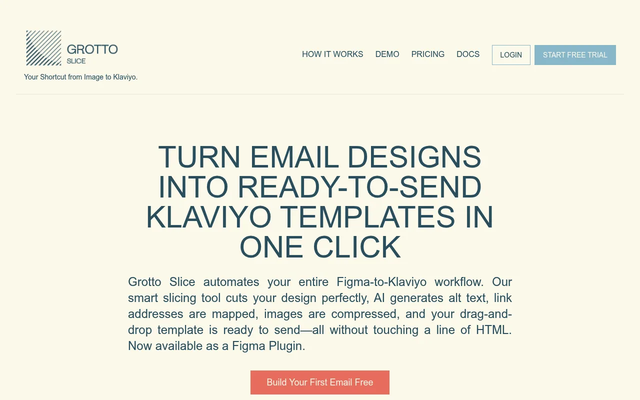 Náhled nástroje Grotto Slice - Automated Email Slicer