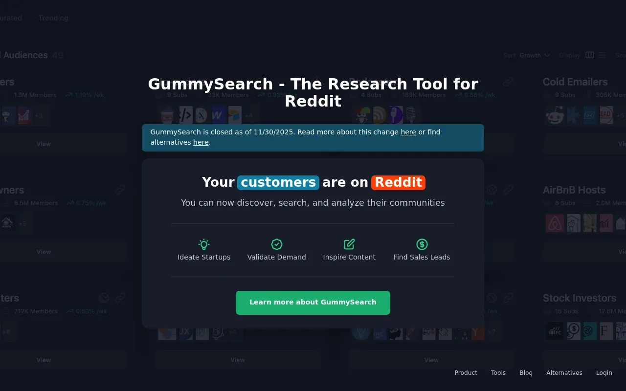 Náhled nástroje Gummy Search