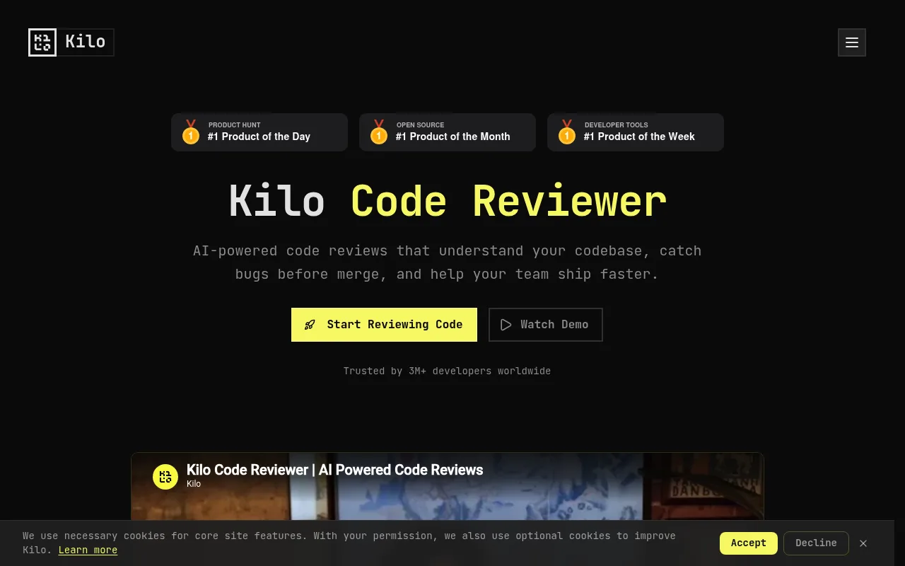 Náhled nástroje Kilo | Code Reviewer