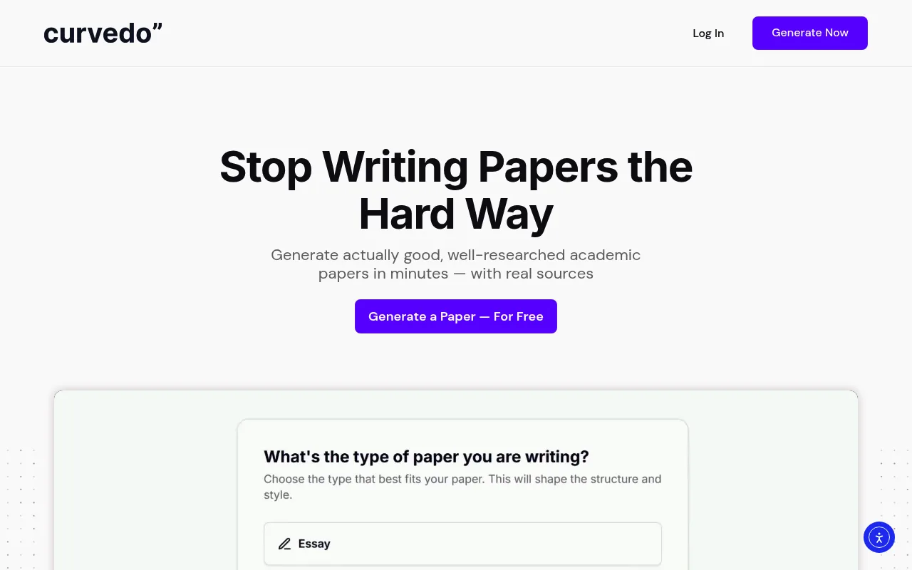 Náhled nástroje Paper Generator by Curvedo