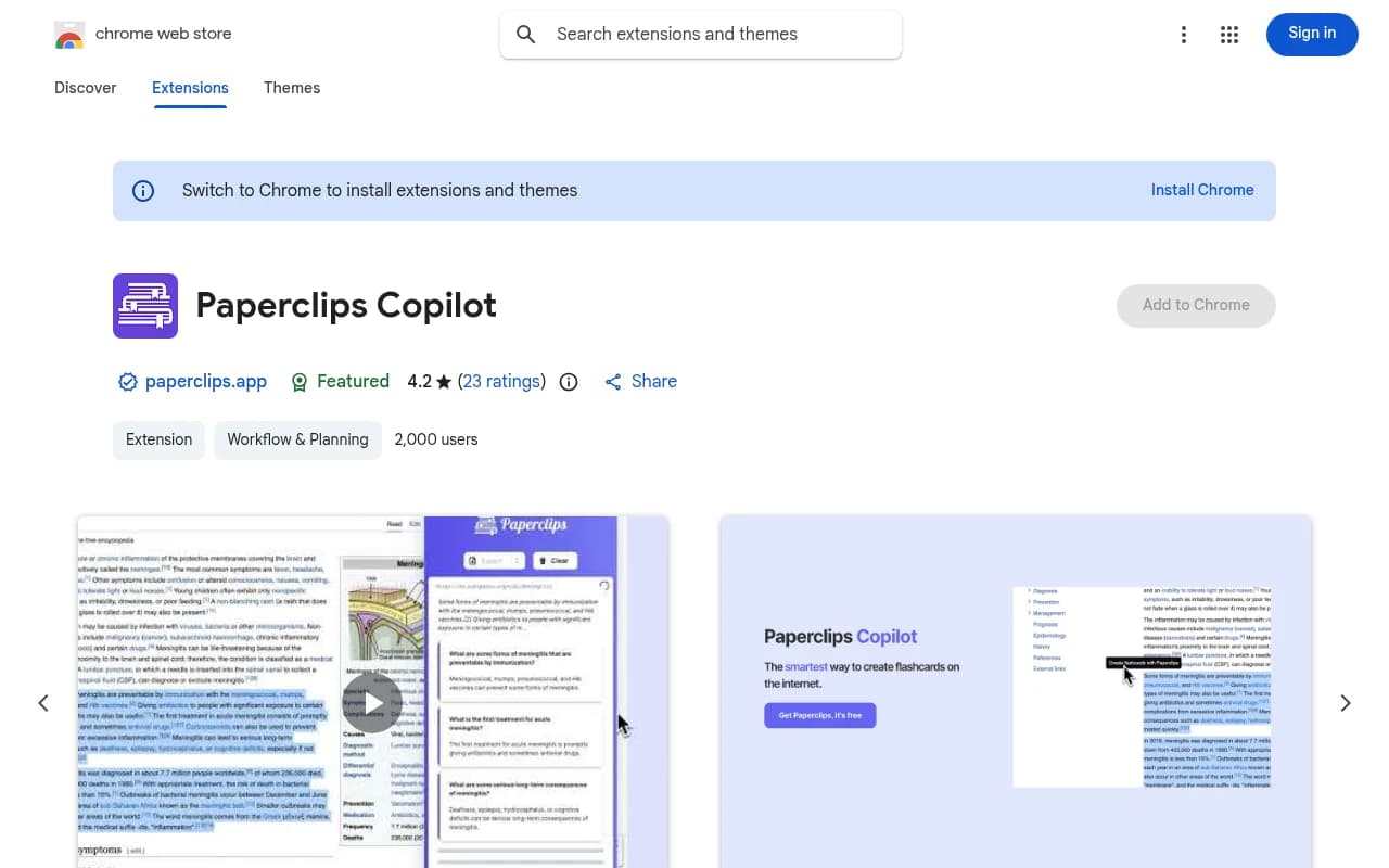Náhled nástroje Paperclips Copilot