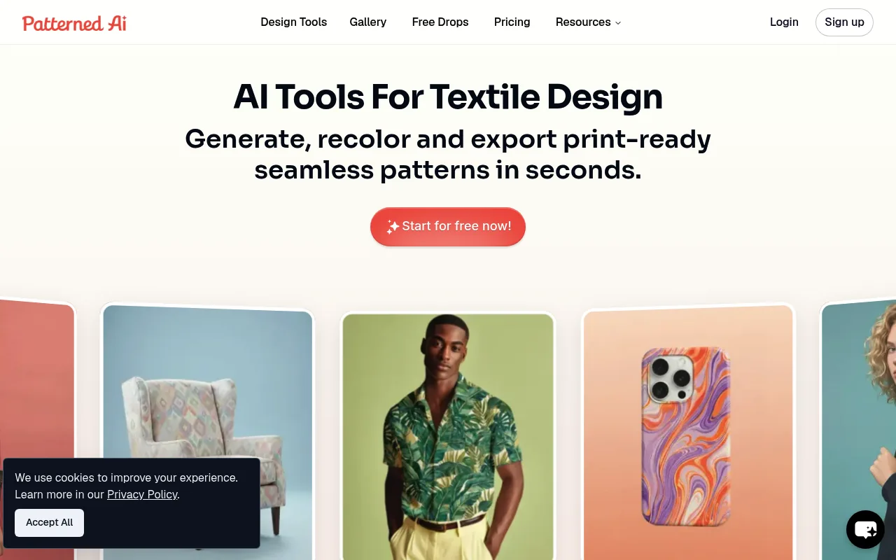 Náhled nástroje Patterned AI