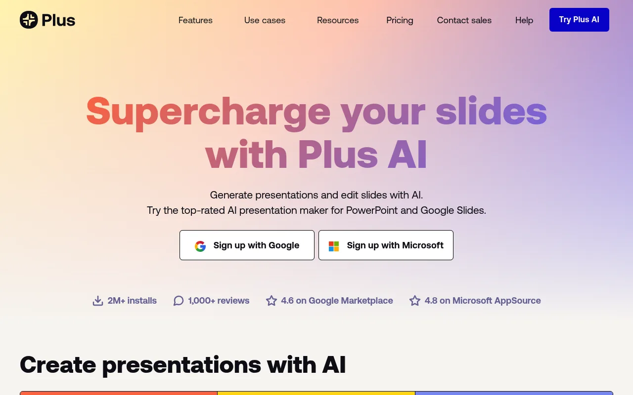 Náhled nástroje Plus AI for PowerPoint