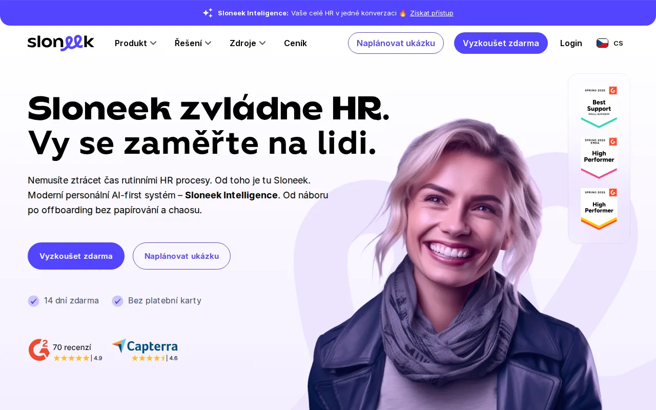 Náhled nástroje Sloneek AI – HR automatizace a nábor s umělou inteligencí