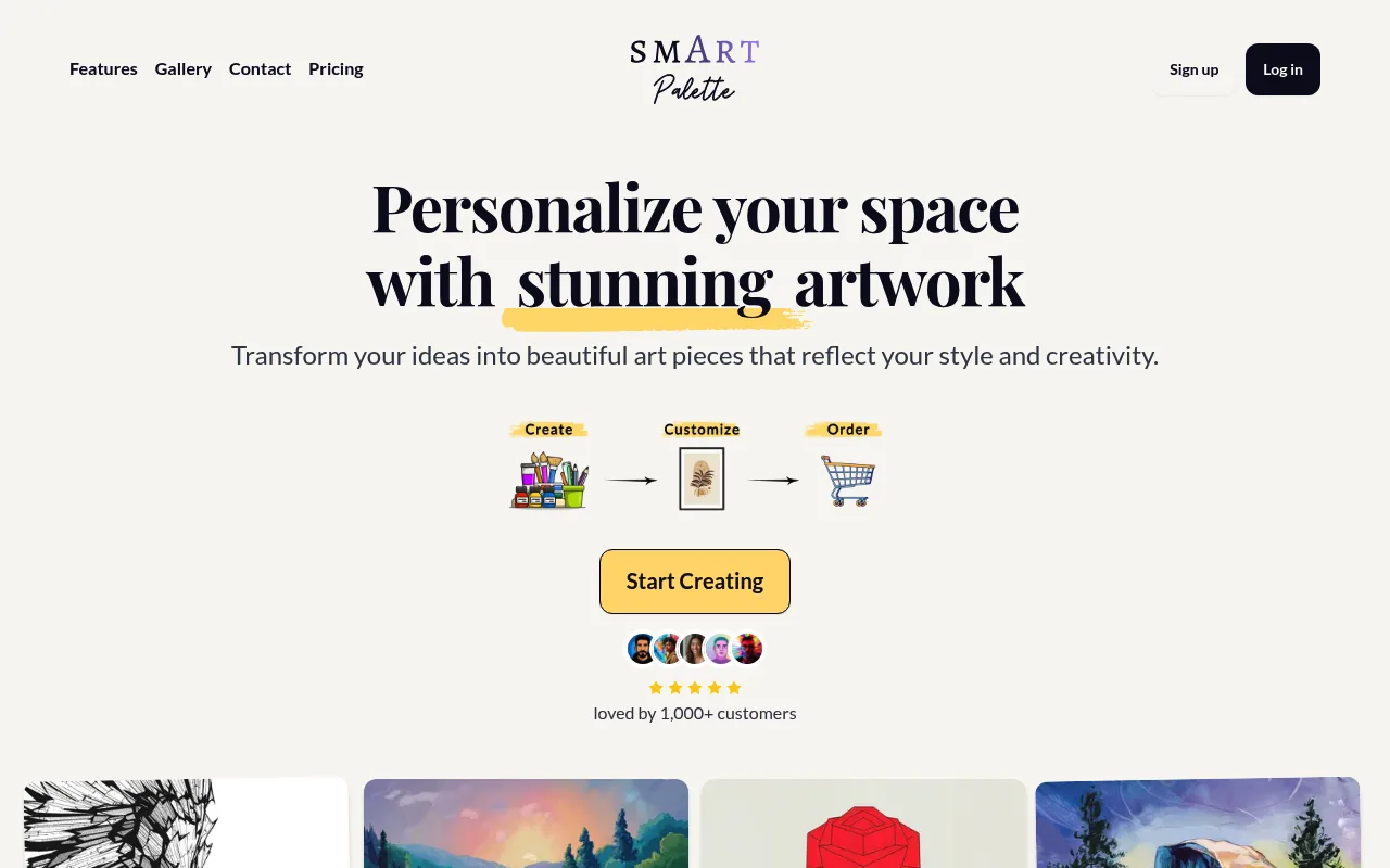 Náhled nástroje Smart Palette