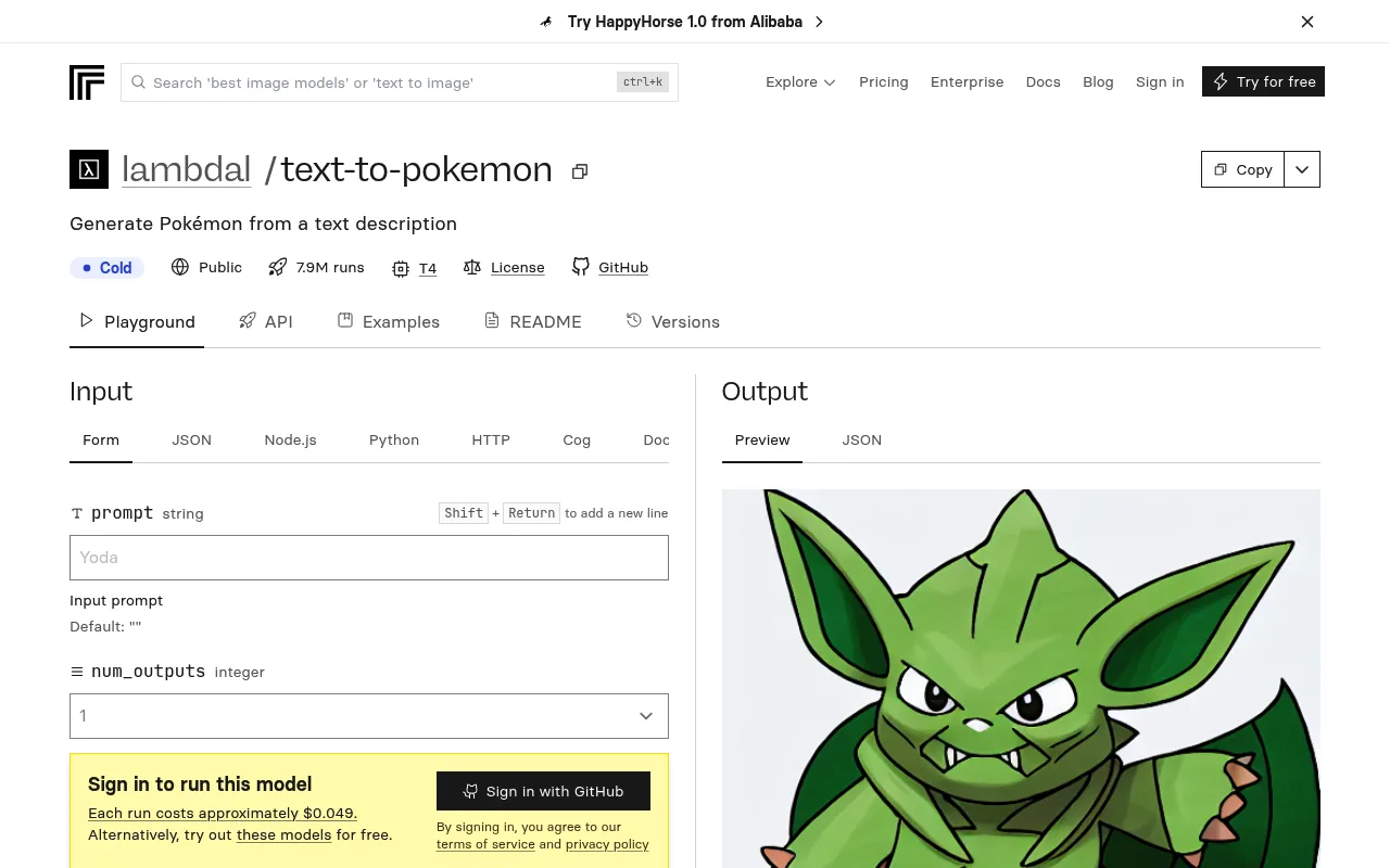 Náhled nástroje Text to Pokemon