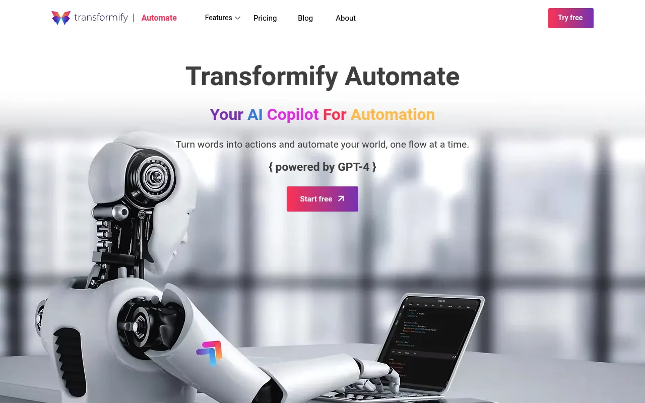 Náhled nástroje Transformify Automate