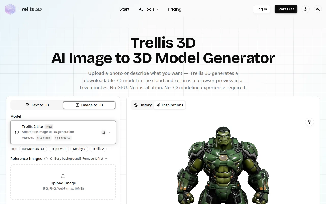 Náhled nástroje Trellis 3D