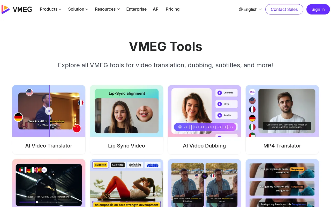 Náhled nástroje VMEG Clips to Videos