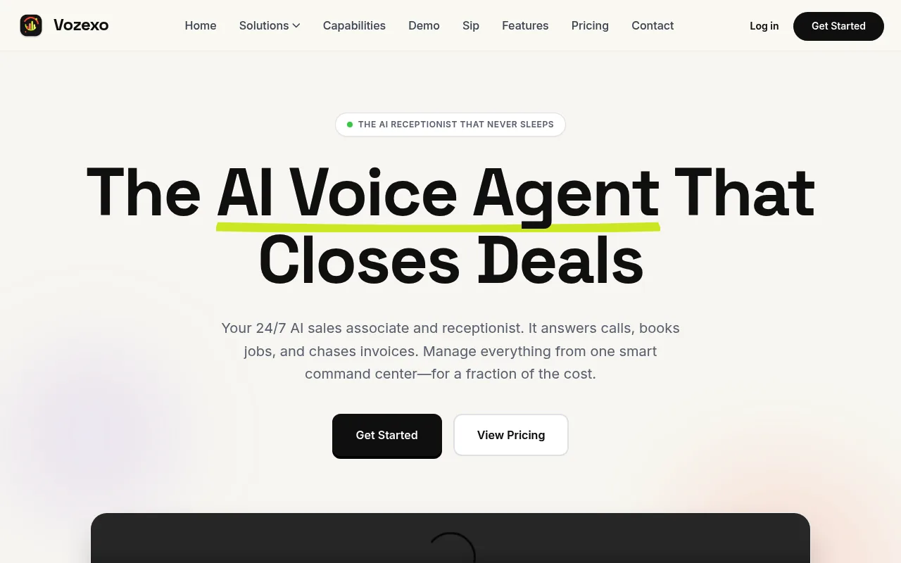 Náhled nástroje Vozexo - Dental Answering Service | 24/7 AI for Dentists