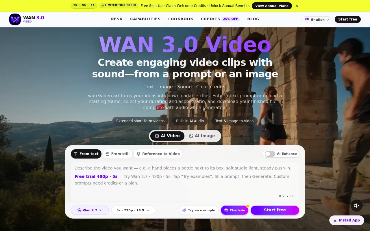 Náhled nástroje WAN 3.0 Video